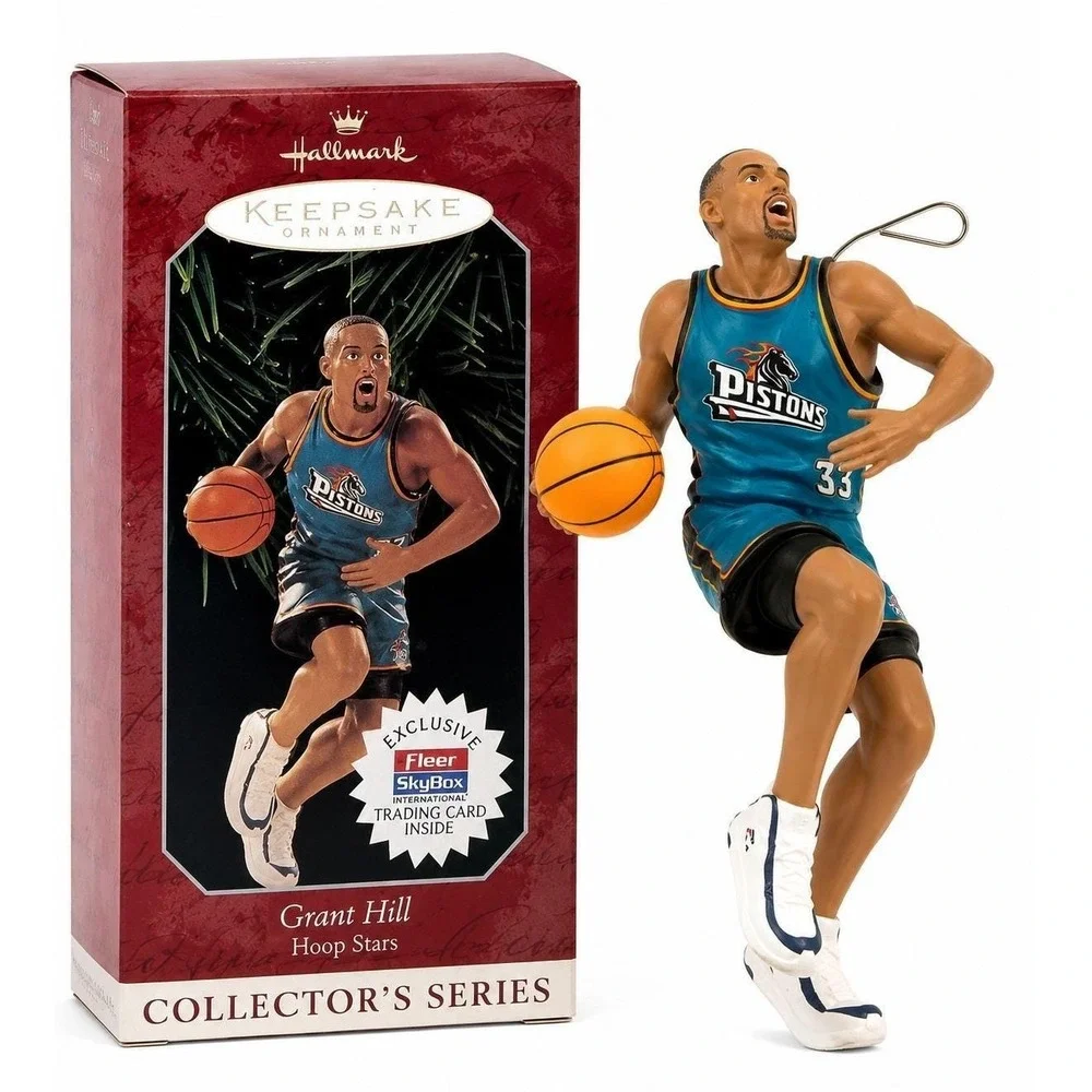 Hallmark Keepsake Grant Hill‎ Ornament 1998 Hoop Stars Series NBA Pistons Box